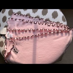 J monogram pink baby blanket NWT
